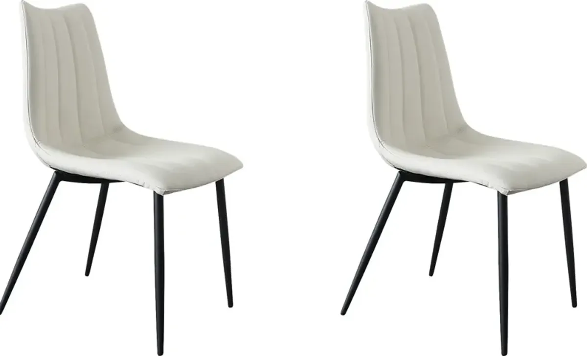 Tenton White Side Chair, Set of 2