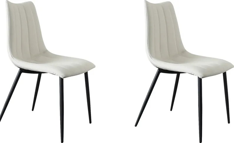 Tenton White Side Chair, Set of 2