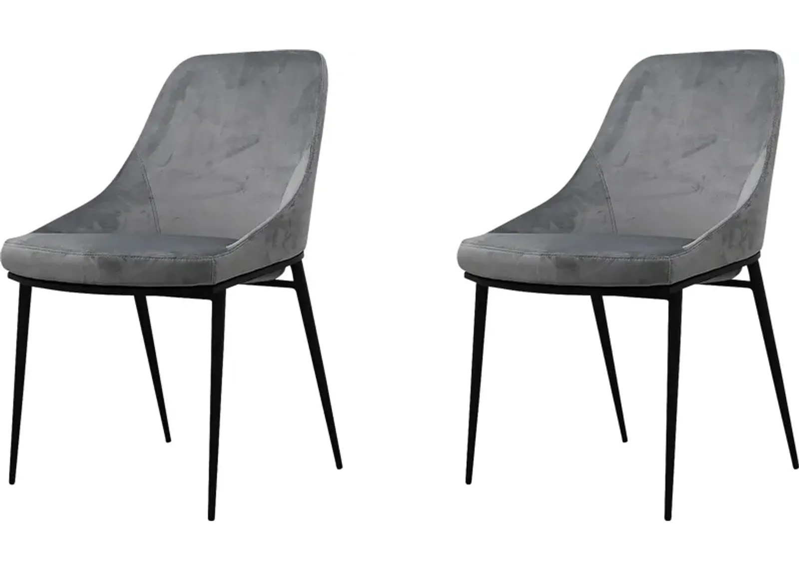 Leavenworth Gray Side Chair, Set of 2