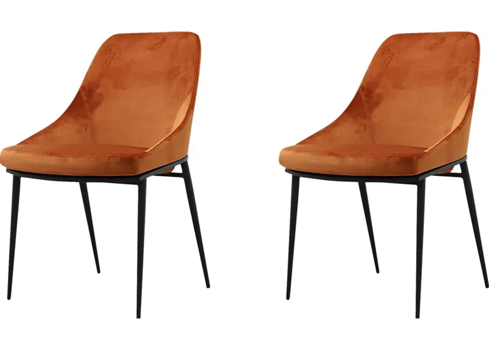 Leavenworth Orange Side Chair, Set of 2