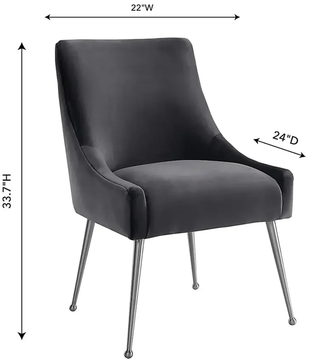 Beaulane III Gray Side Chair