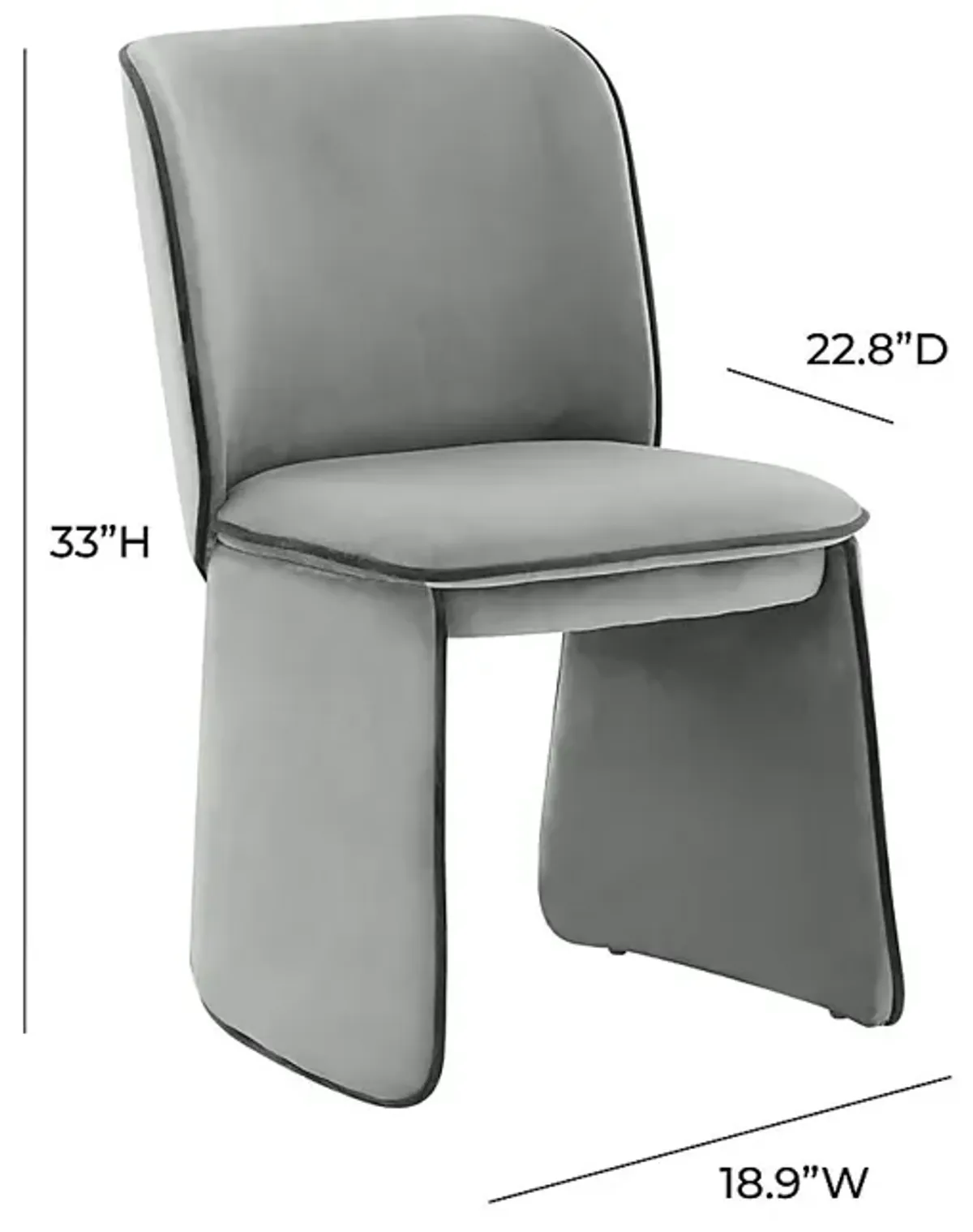 Allbee Gray Side Chair