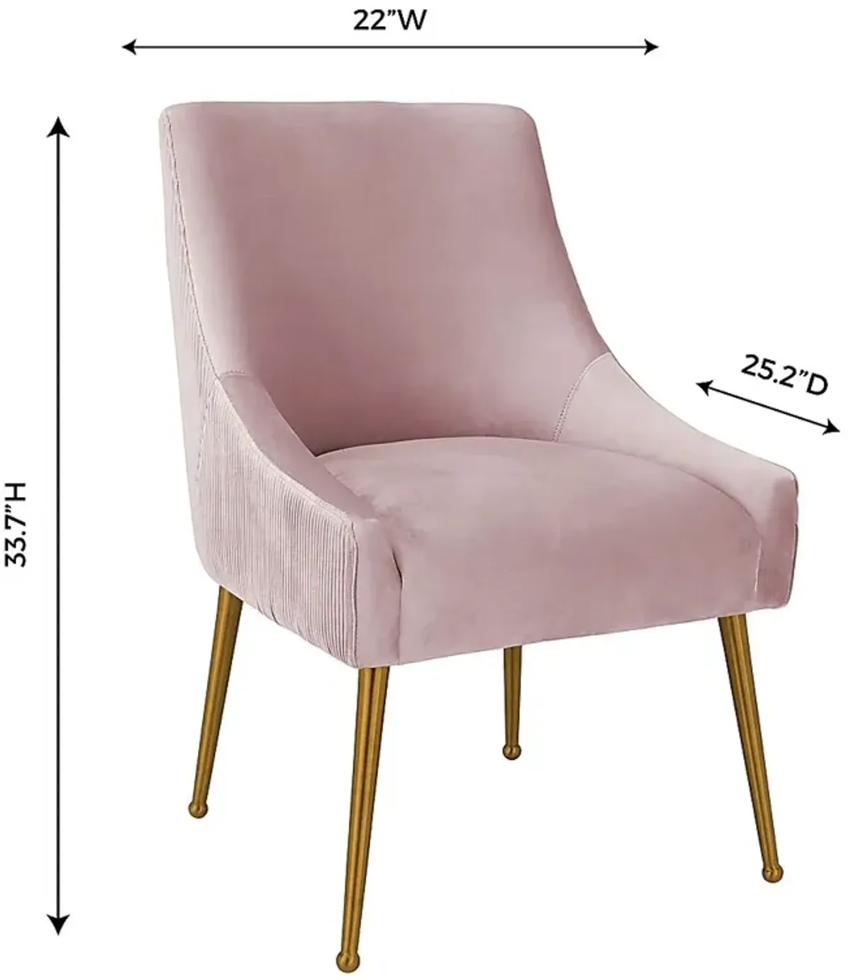 Beaulane I Mauve Side Chair