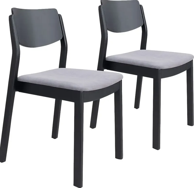 Autrey Black Dining Chair, Set of 2