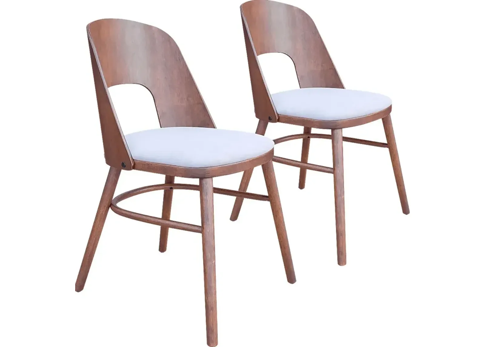 Banneret Walnut Dining Chair, Set of 2