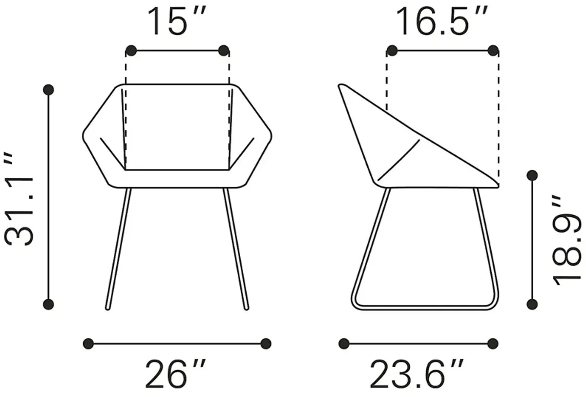 Barliff White Dining Chair, Set of 2