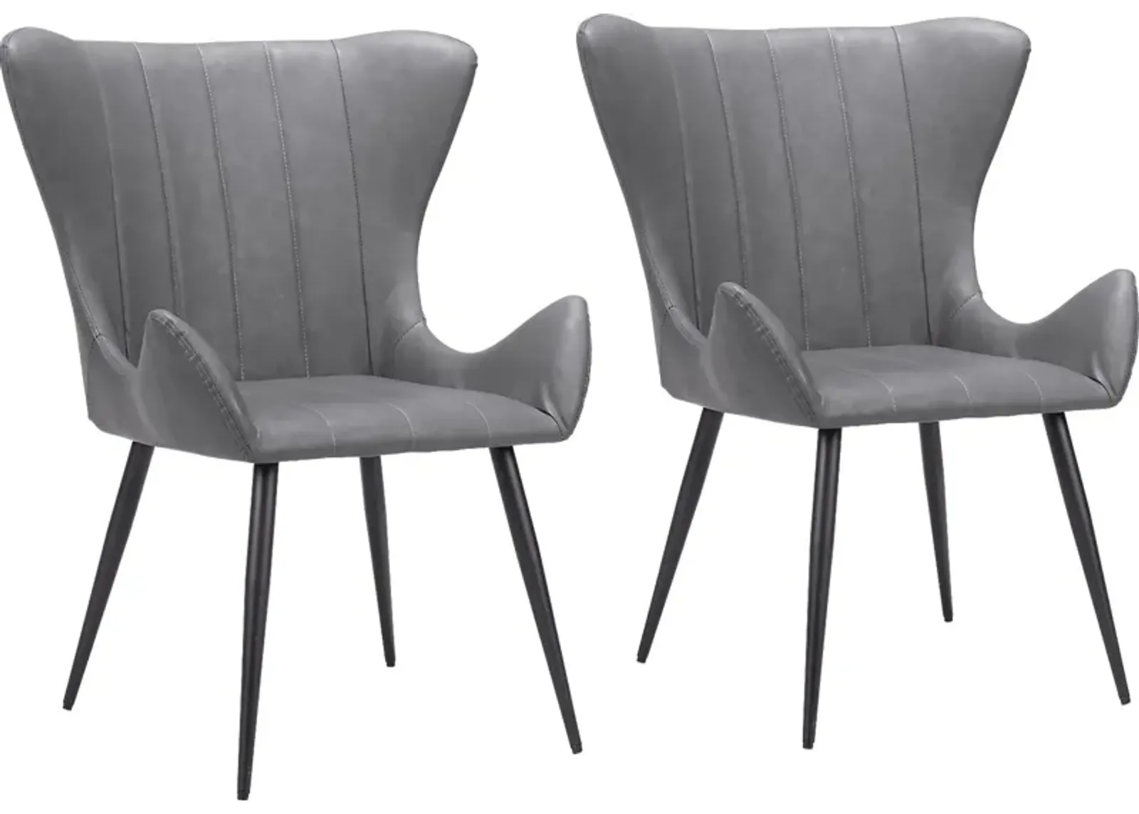 Barwinds Black Dining Chair, Set of 2