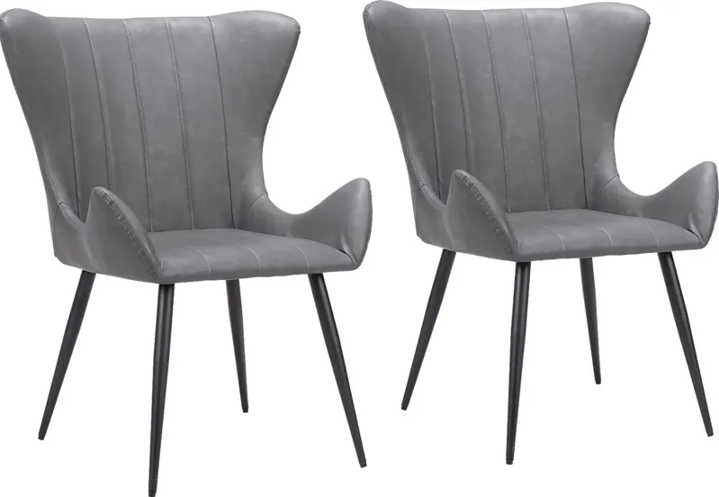 Barwinds Black Dining Chair, Set of 2