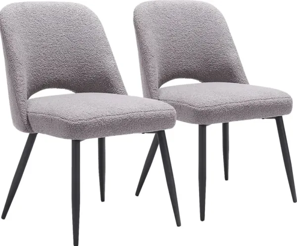 Beaman Gray Dining Chair, Set of 2