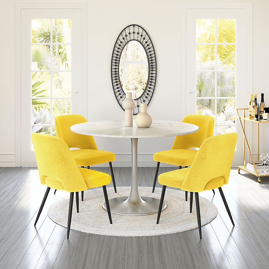 Beaman Yellow Dining Chair, Set of 2