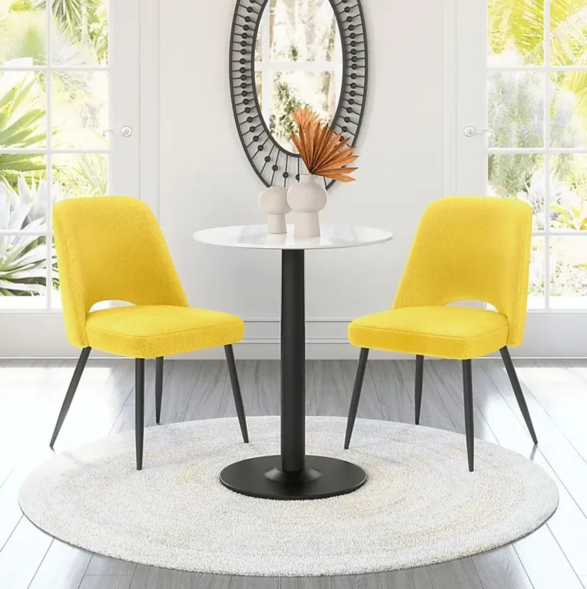 Beaman Yellow Dining Chair, Set of 2