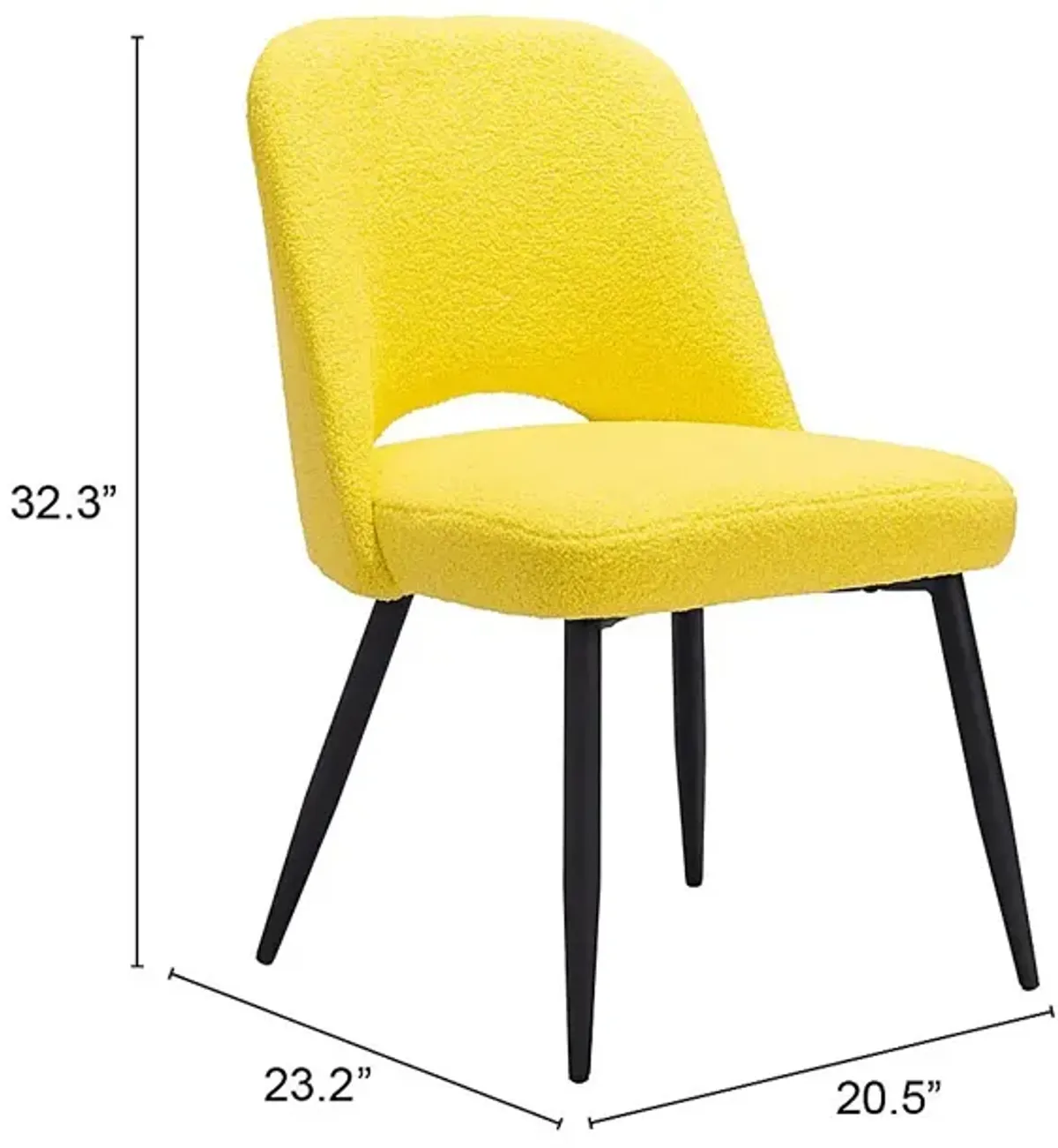 Beaman Yellow Dining Chair, Set of 2