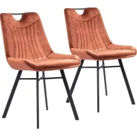 Bidelle Brown Dining Chair, Set of 2