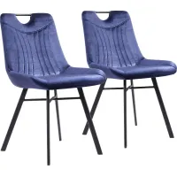 Bidelle Blue Dining Chair, Set of 2