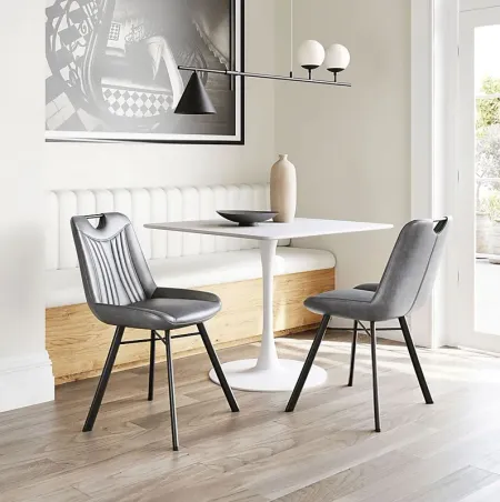 Bidelle Gray Dining Chair, Set of 2