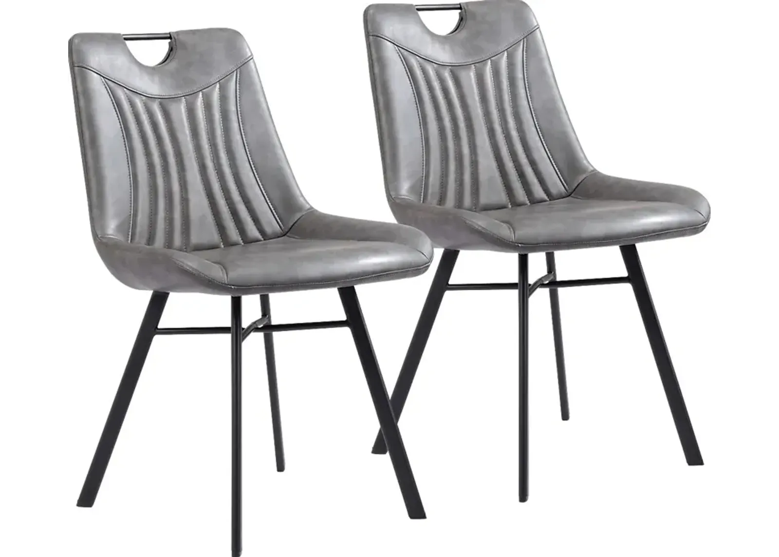 Bidelle Gray Dining Chair, Set of 2