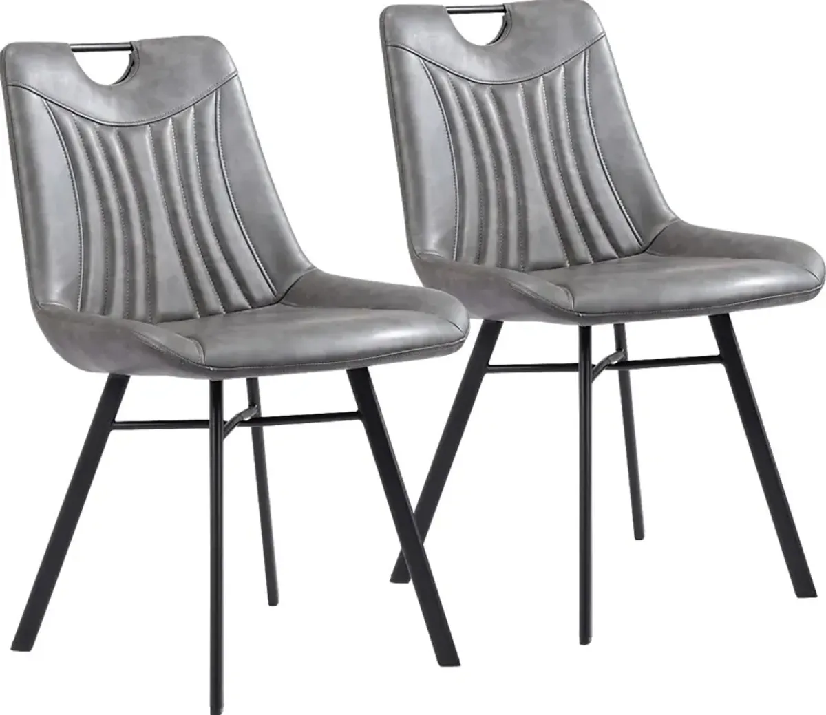 Bidelle Gray Dining Chair, Set of 2