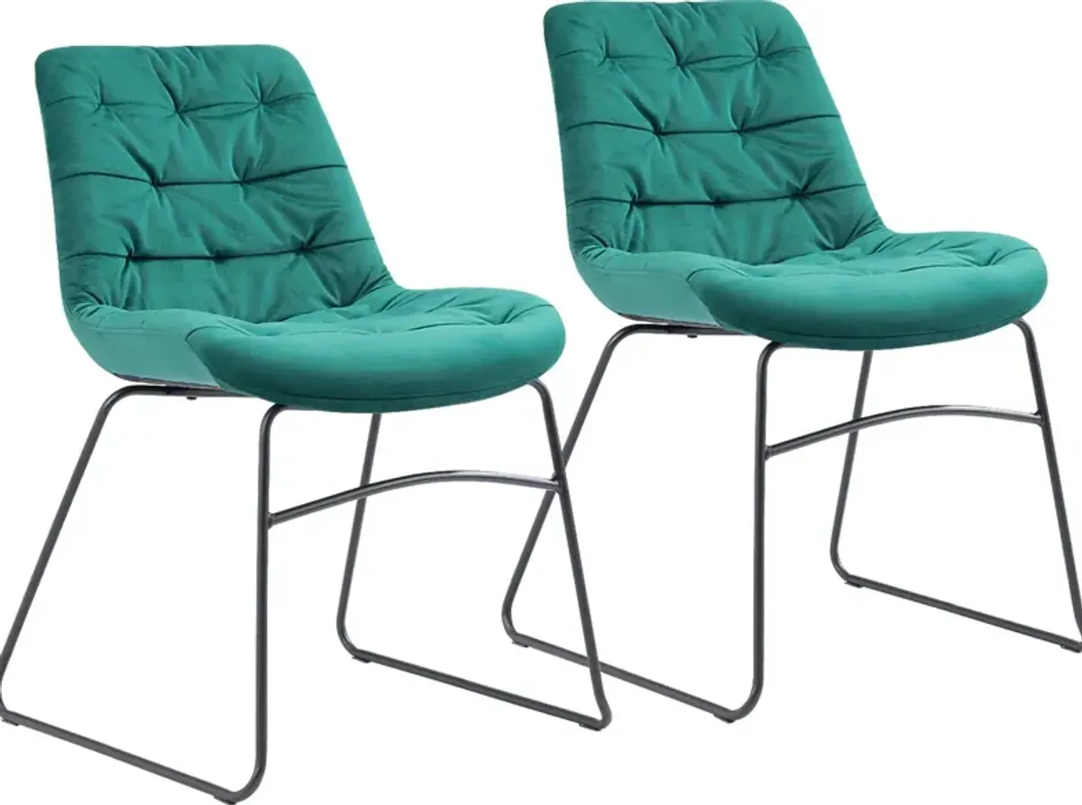 Bluffside Green Dining Chair, Set of 2