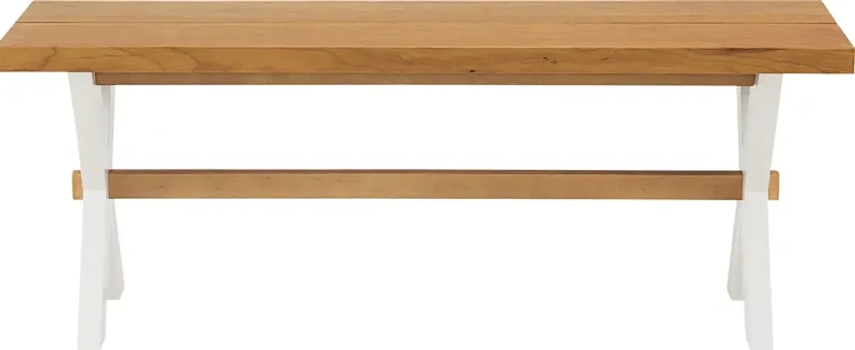 Trebruk White Dining Bench