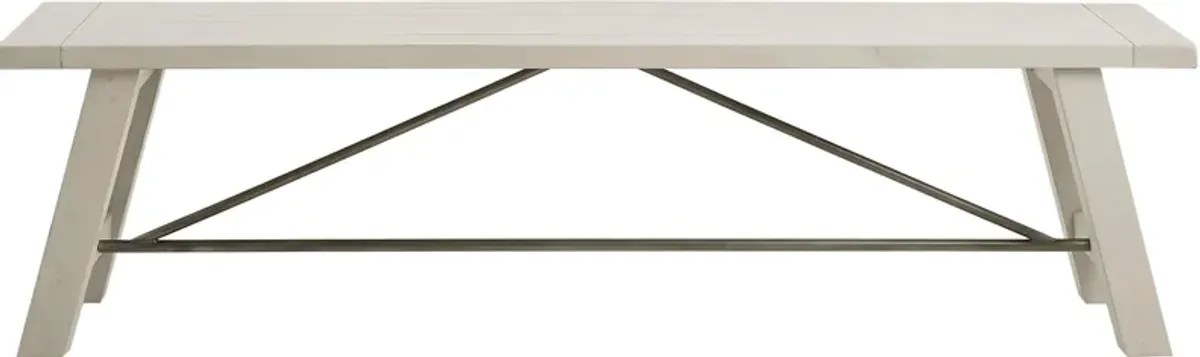 Sangamon White Dining Bench