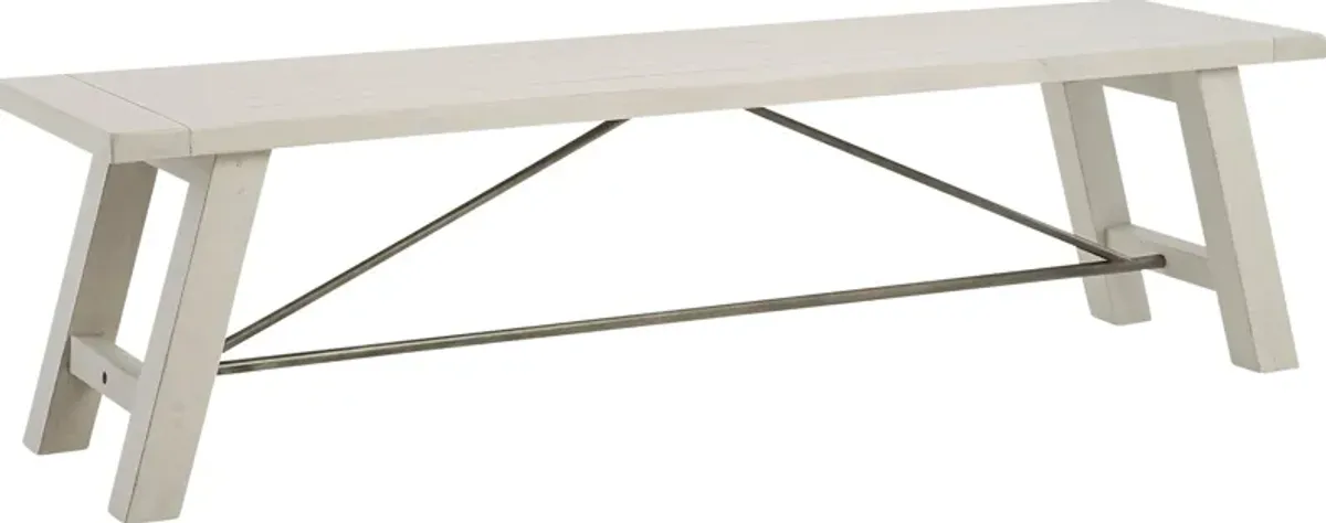 Sangamon White Dining Bench