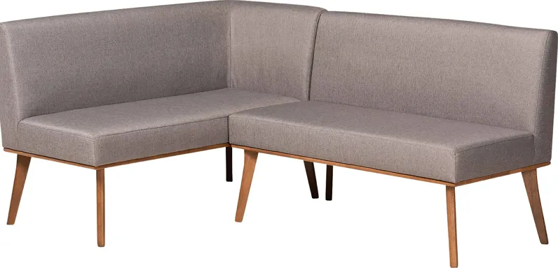 Bataan Gray 2 Pc Bench