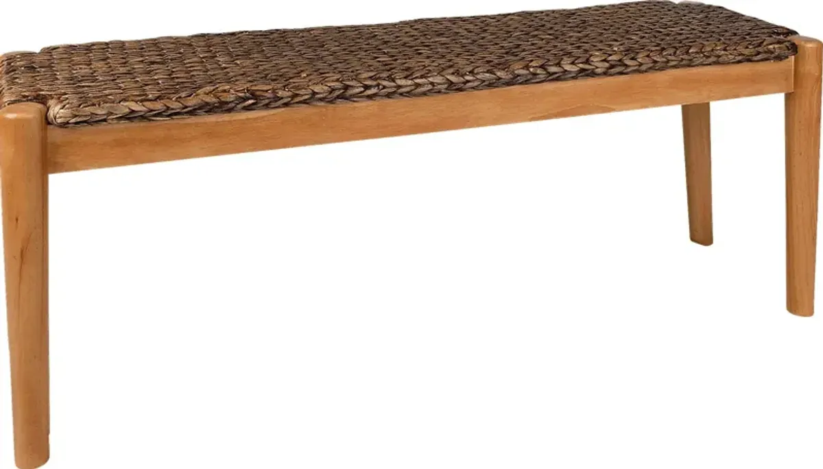 Hurlingham Brown Accent Bench