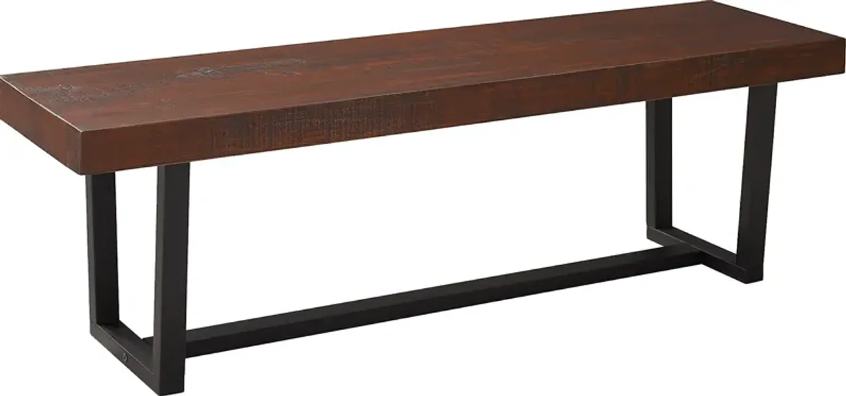 Marlinda Brown Dining Bench