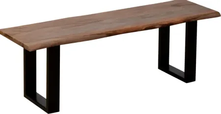 Selian Brown Accent Bench
