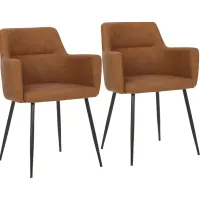 Waldman Camel Chair Set of 2