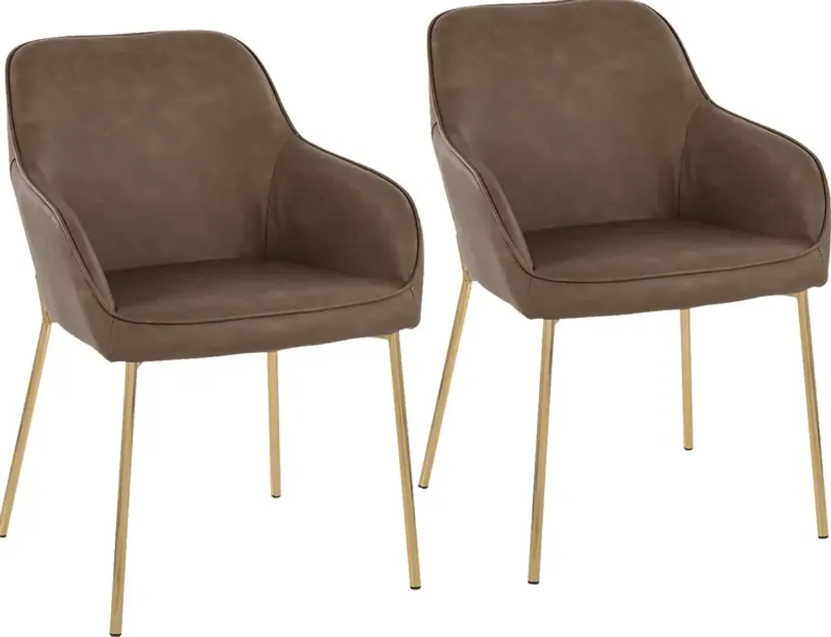 Springmire I Espresso Dining Chair Set of 2