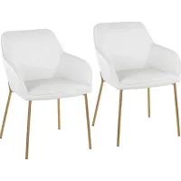 Springmire I White Dining Chair Set of 2