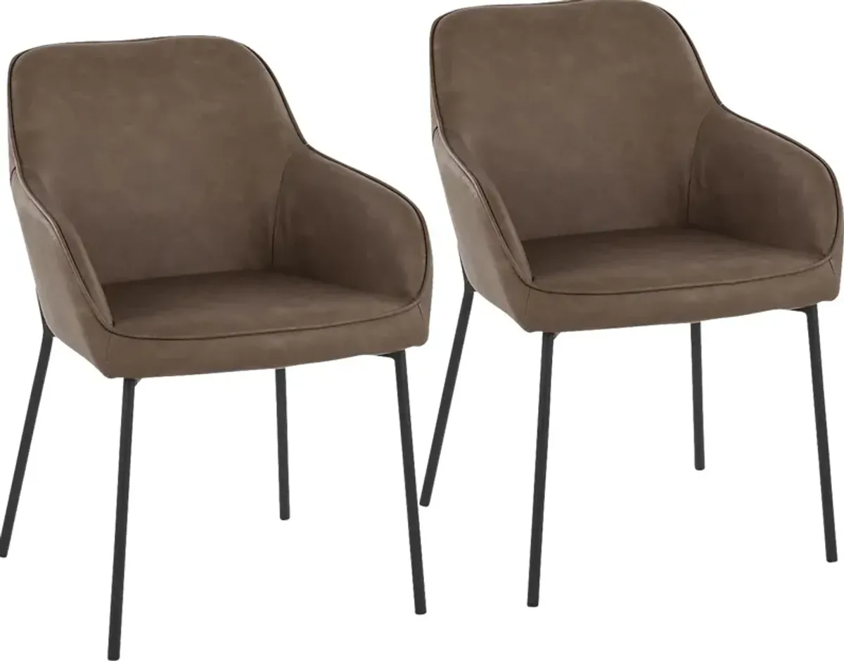 Springmire II Espresso Dining Chair Set of 2