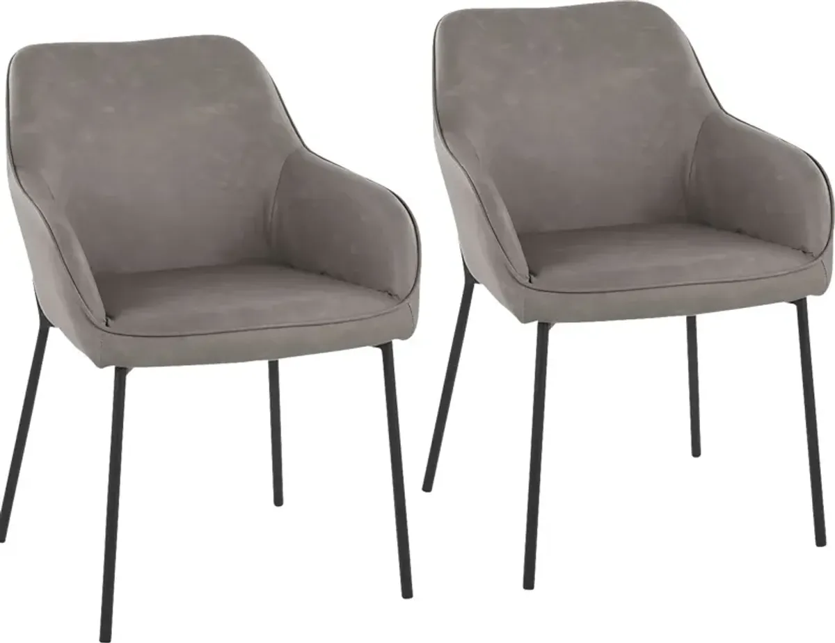 Springmire II Gray Dining Chair Set of 2