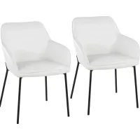 Springmire II White Dining Chair Set of 2
