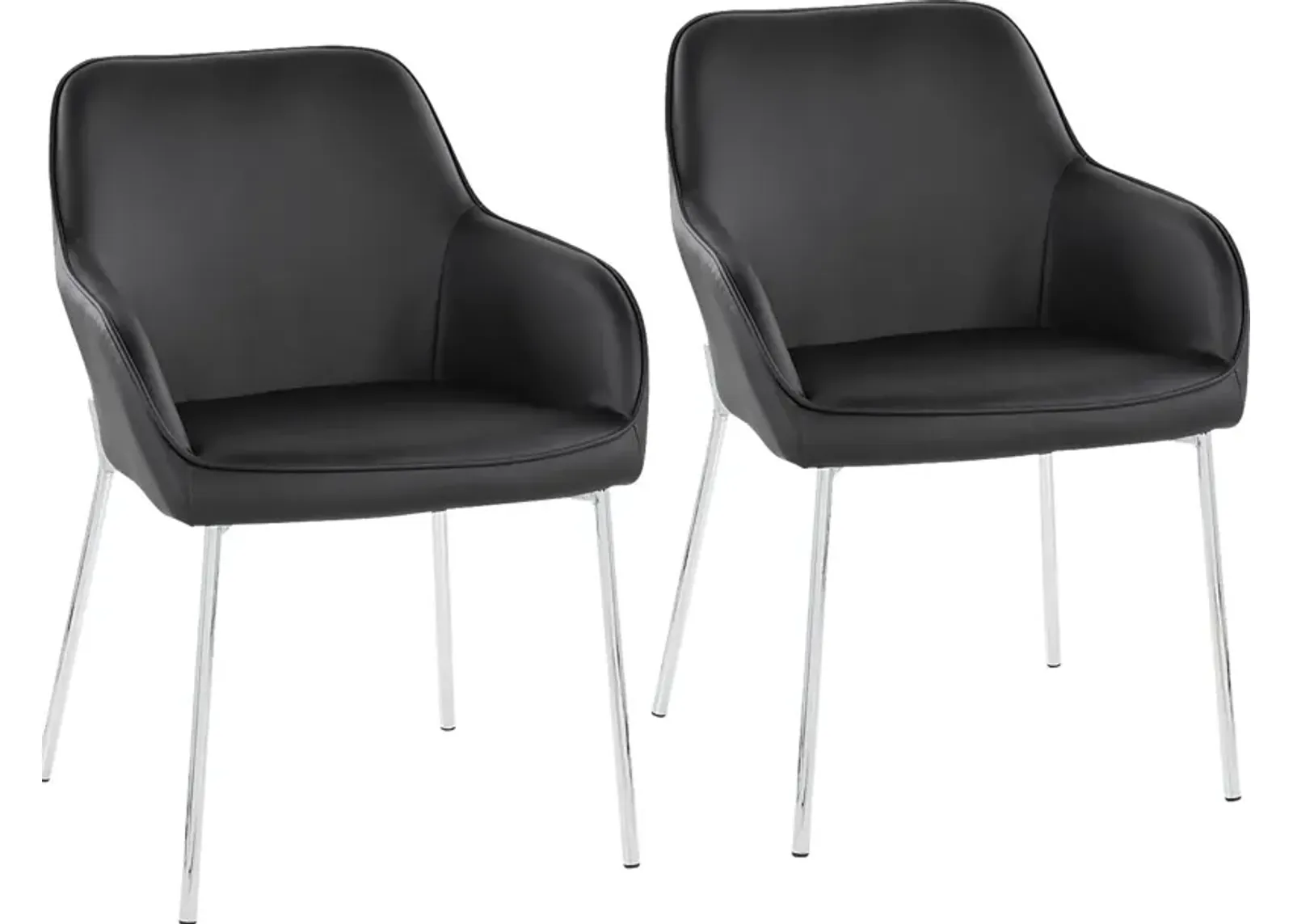 Springmire III Black Dining Chair Set of 2