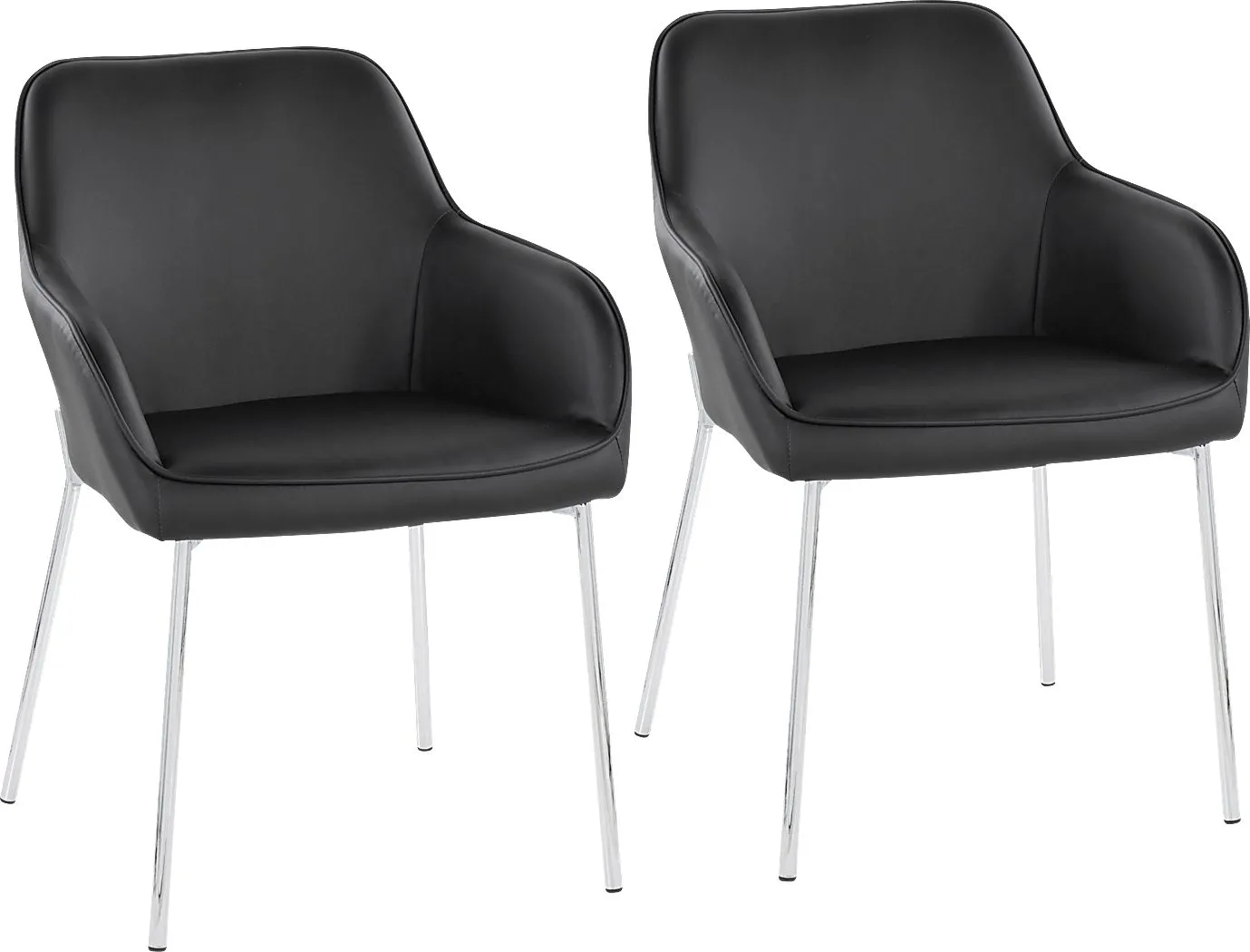 Springmire III Black Dining Chair Set of 2