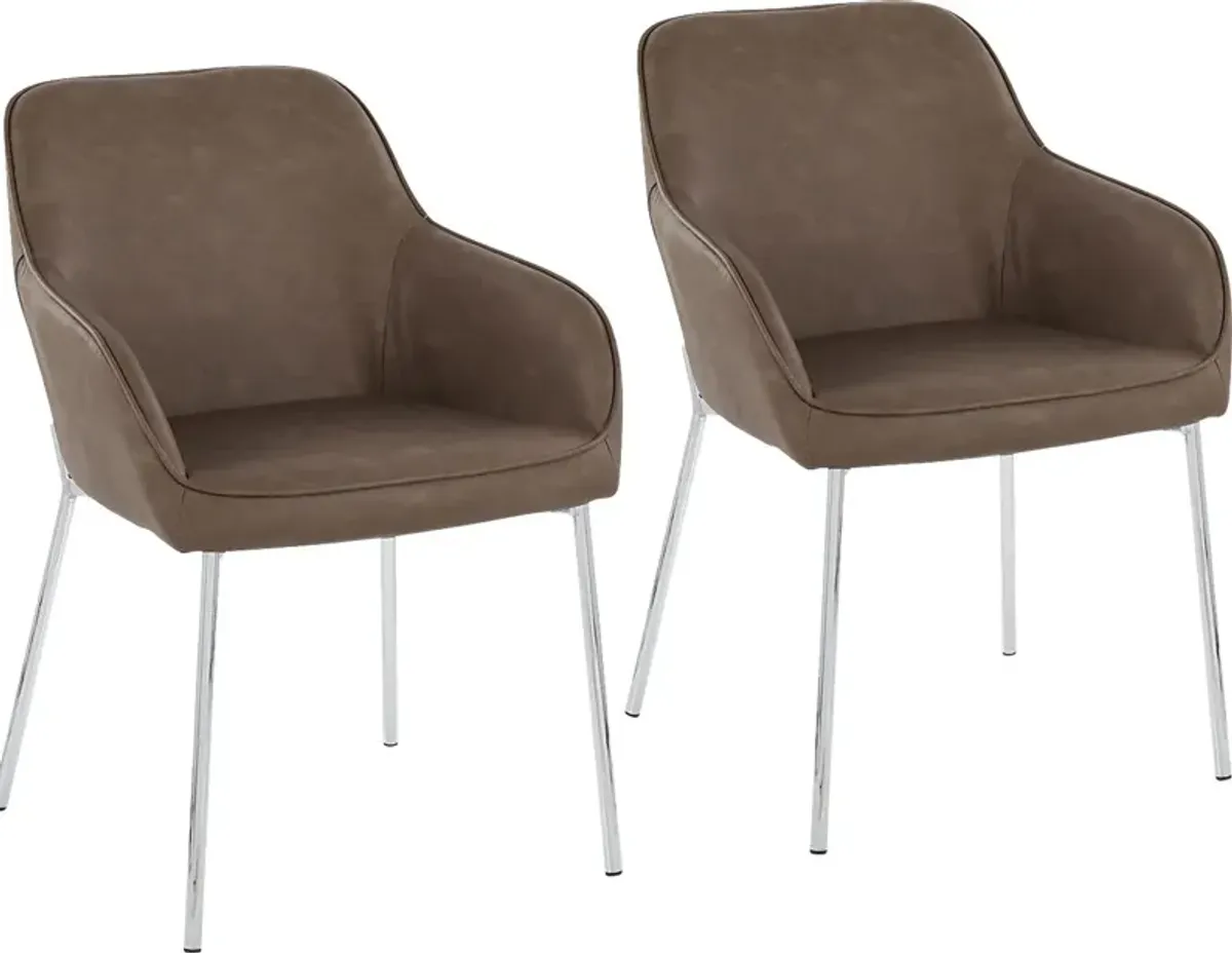 Springmire III Espresso Dining Chair Set of 2