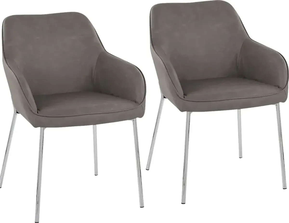 Springmire III Gray Dining Chair Set of 2