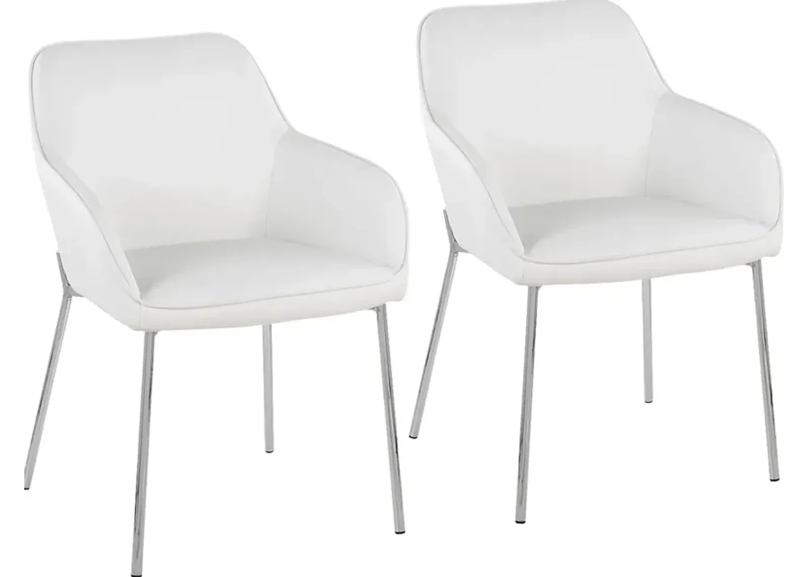 Springmire III White Dining Chair Set of 2