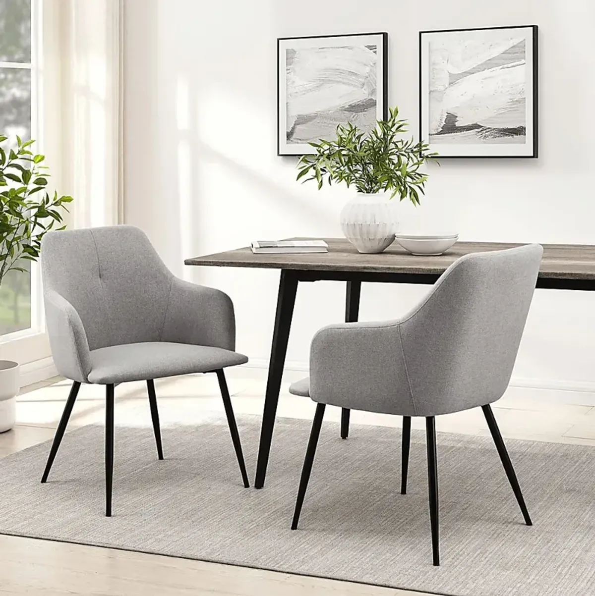 Paladora Gray Arm Chair