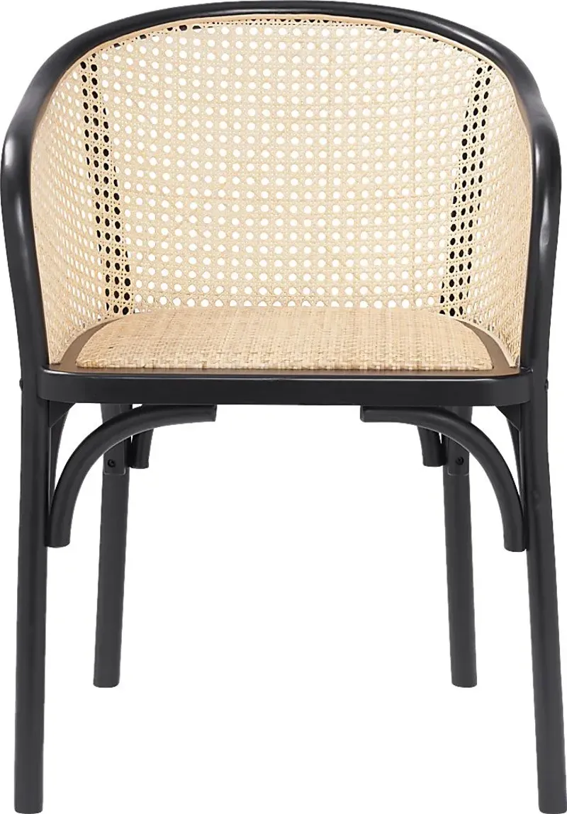 Cahic Black Arm Chair