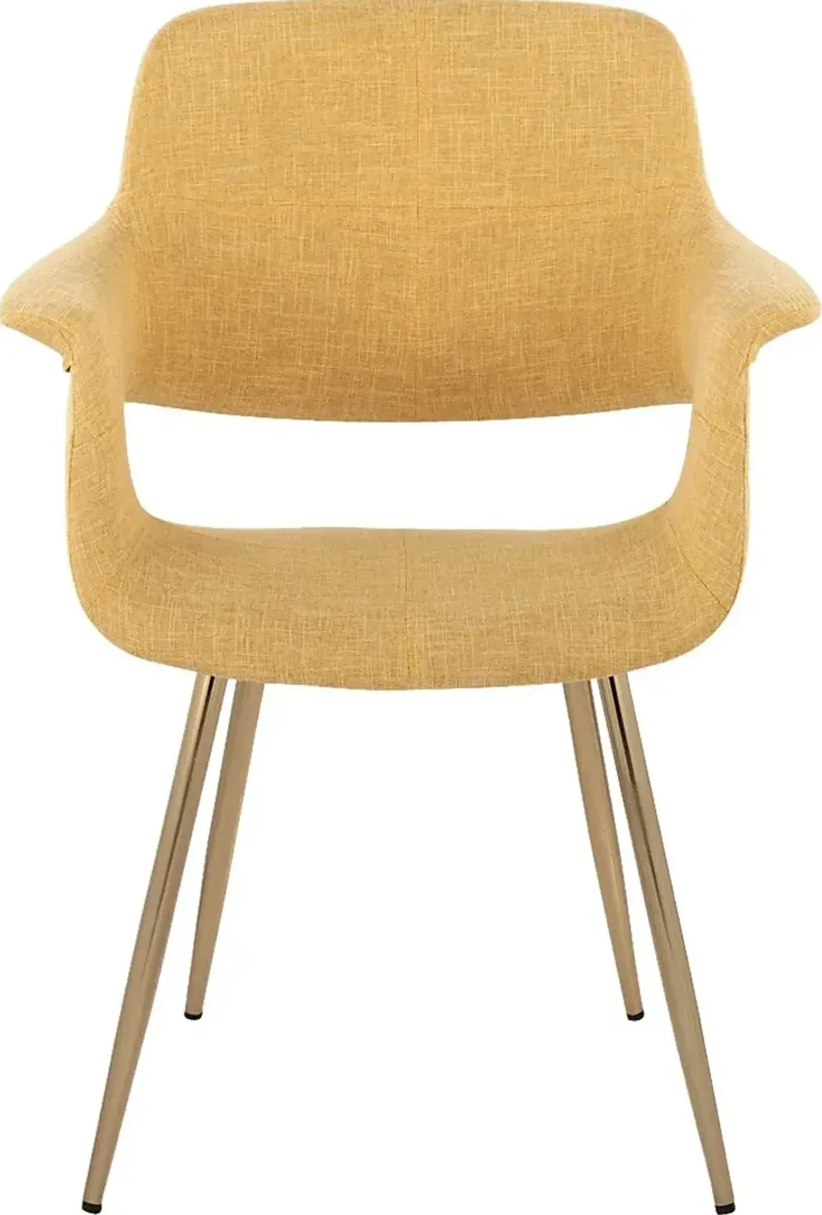 Lafanette I Yellow Arm Chair, Set of 2