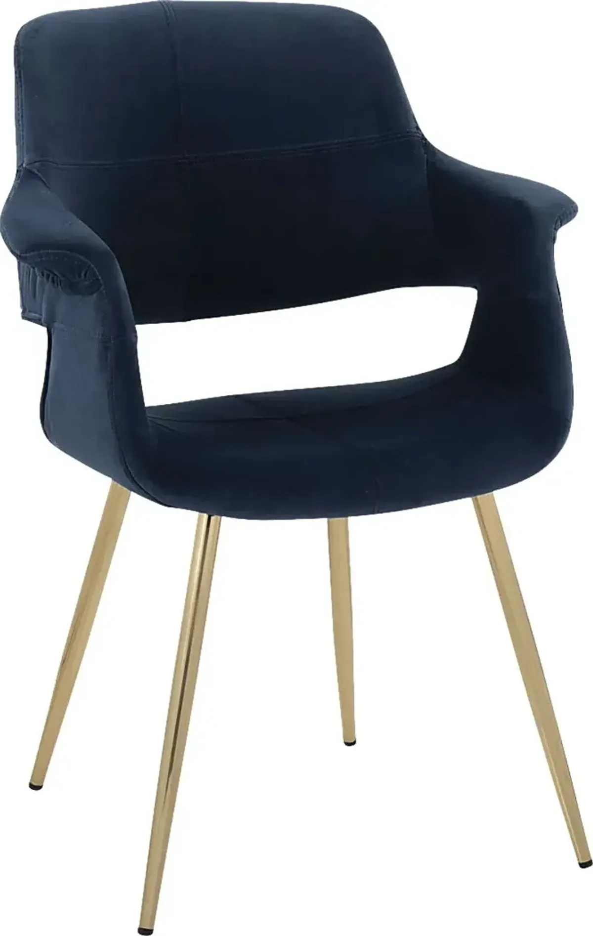 Lafanette I Blue Arm Chair, Set of 2