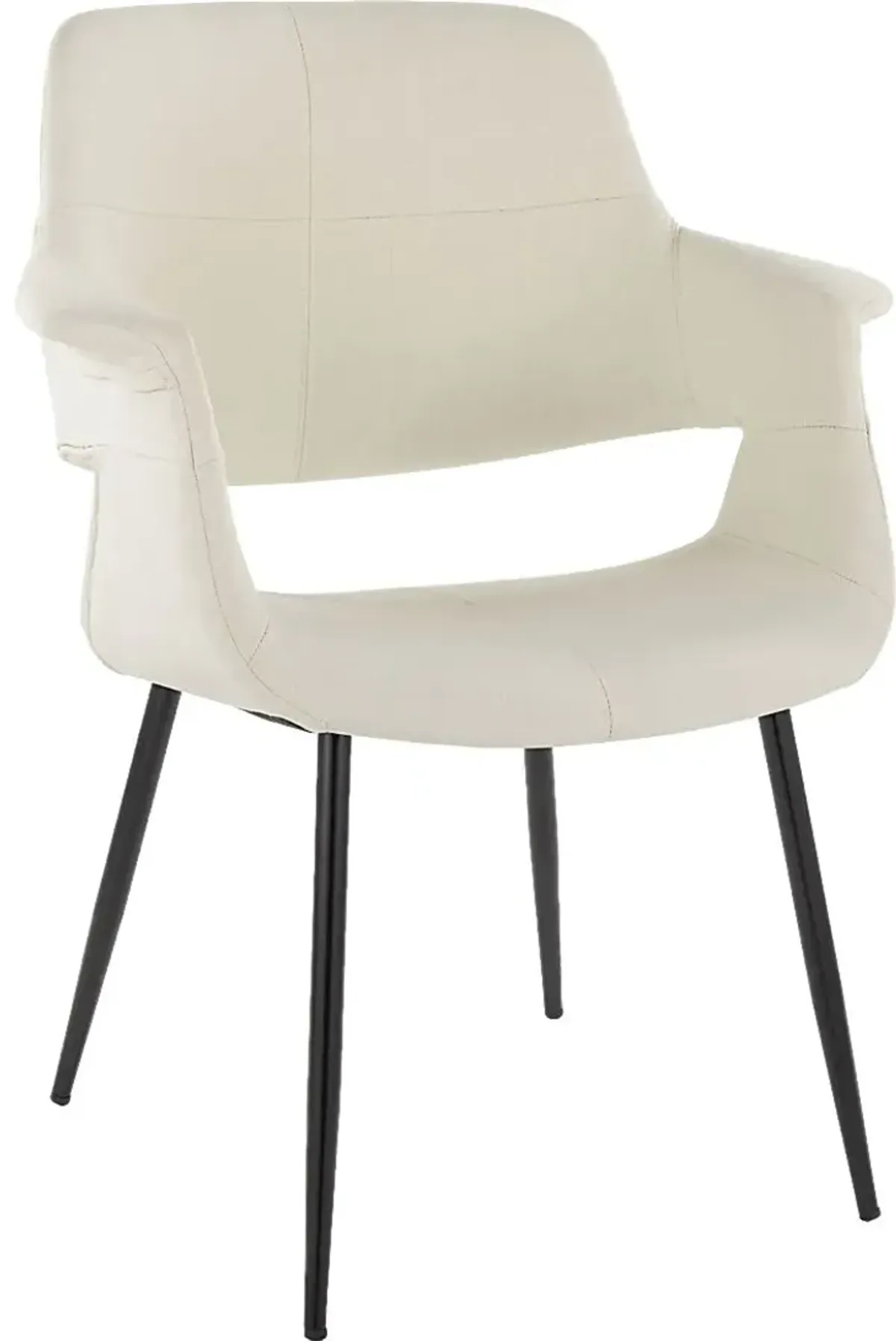 Lafanette II Cream Arm Chair, Set of 2