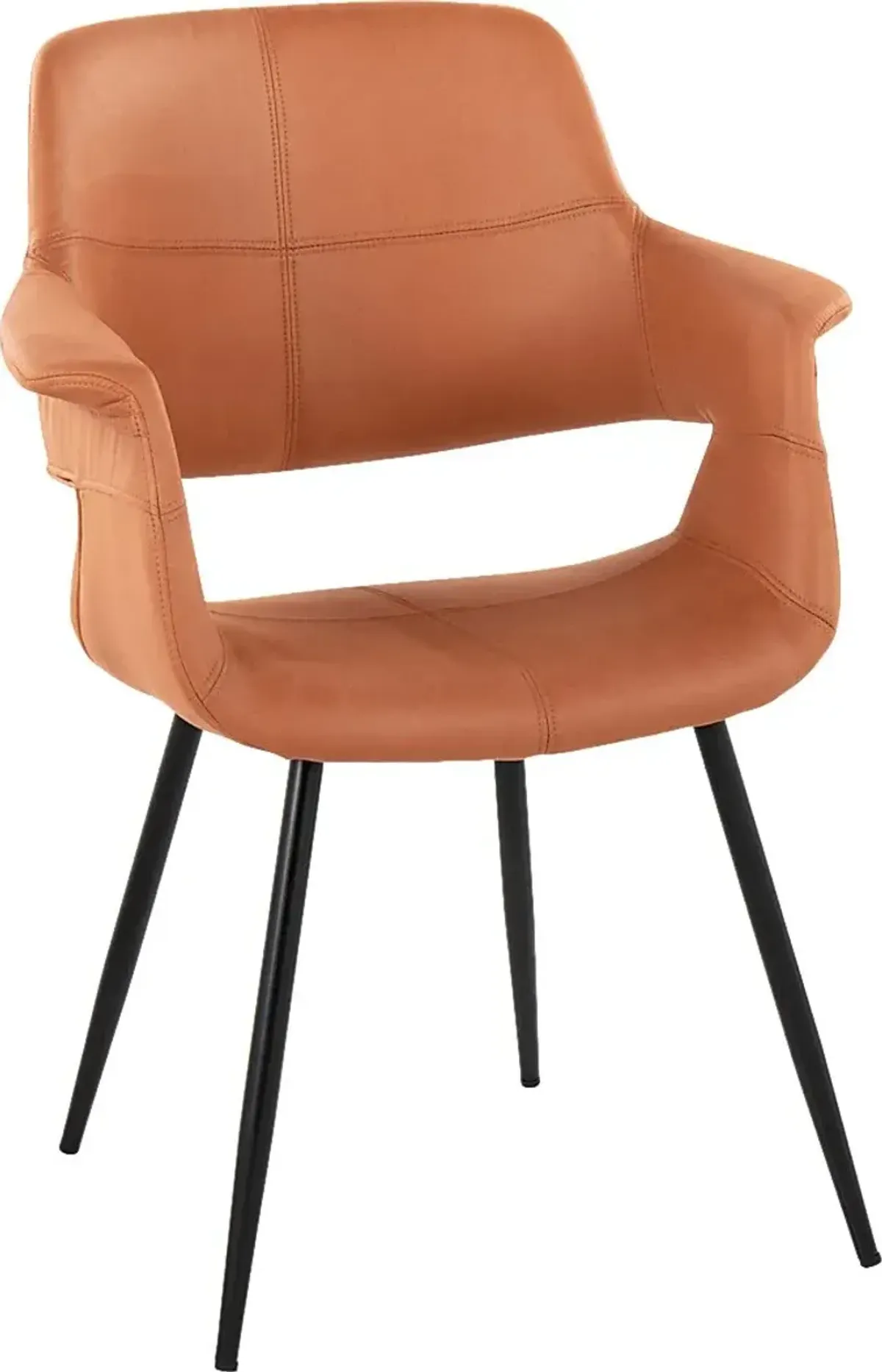 Lafanette II Camel Arm Chair, Set of 2