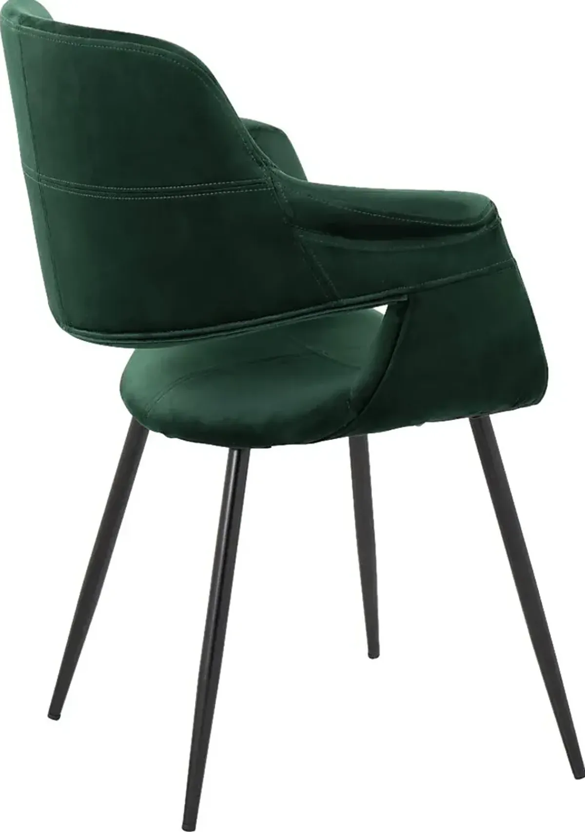 Lafanette II Green Arm Chair, Set of 2