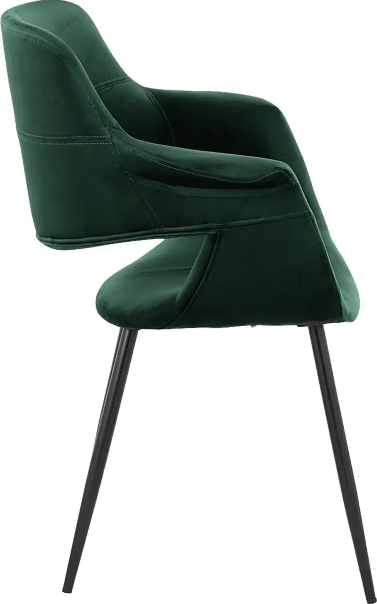 Lafanette II Green Arm Chair, Set of 2