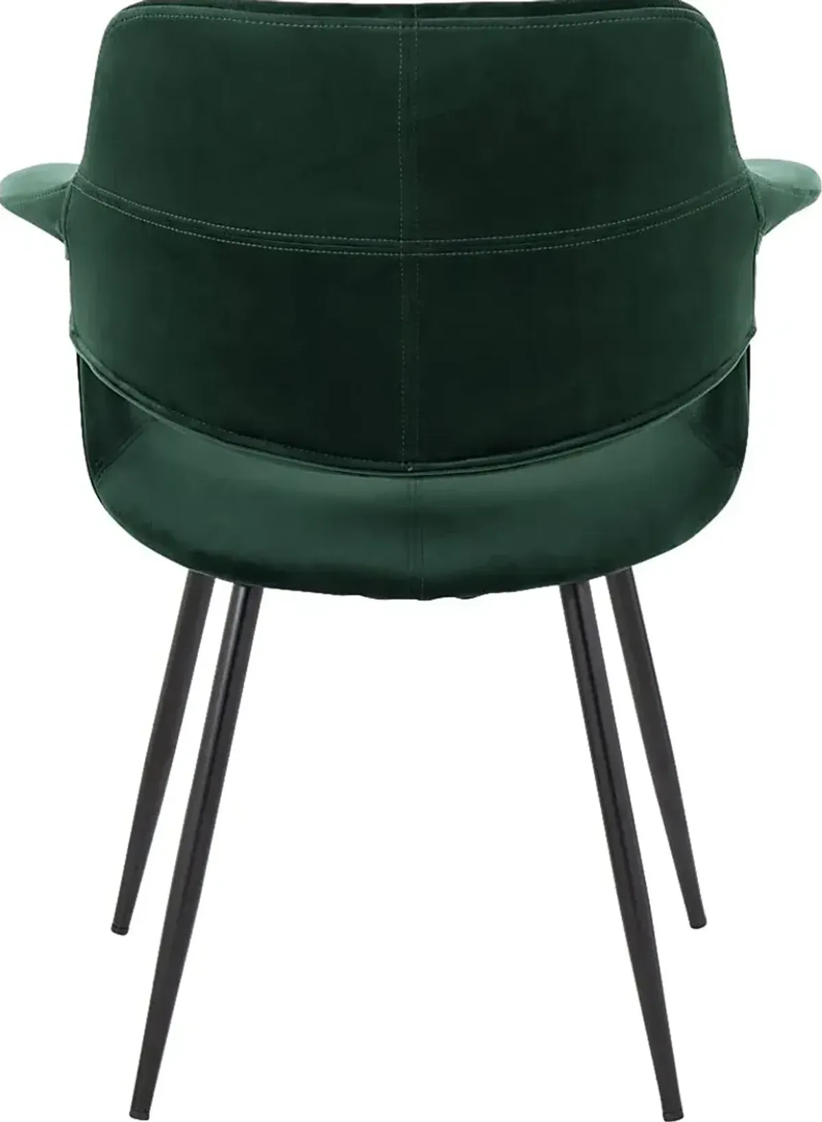 Lafanette II Green Arm Chair, Set of 2