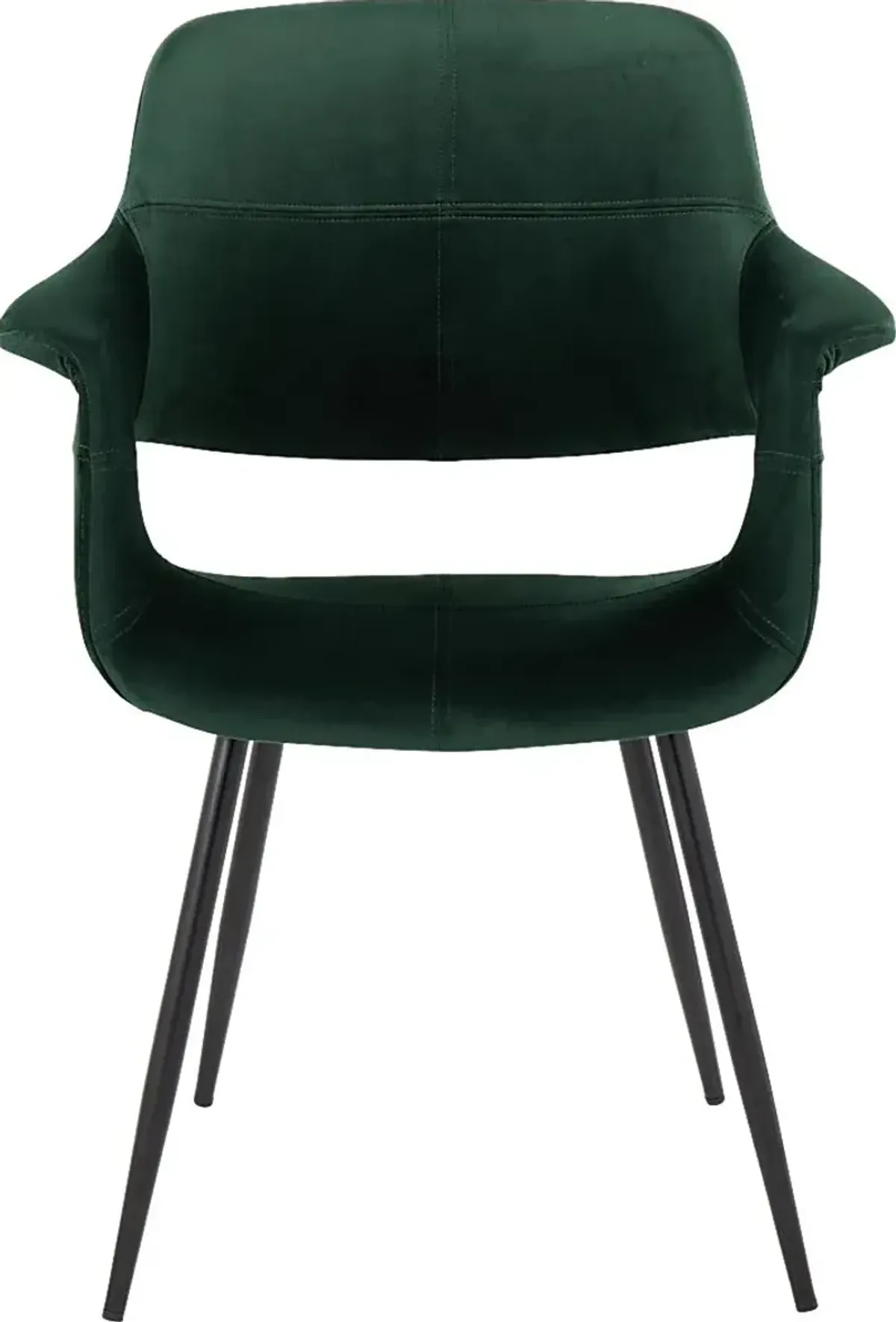 Lafanette II Green Arm Chair, Set of 2